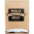 Solo SOLO® GBX5FW-0007, Guildware Forks, Polystyrene, White, 100/Carton GBX5FW-0007